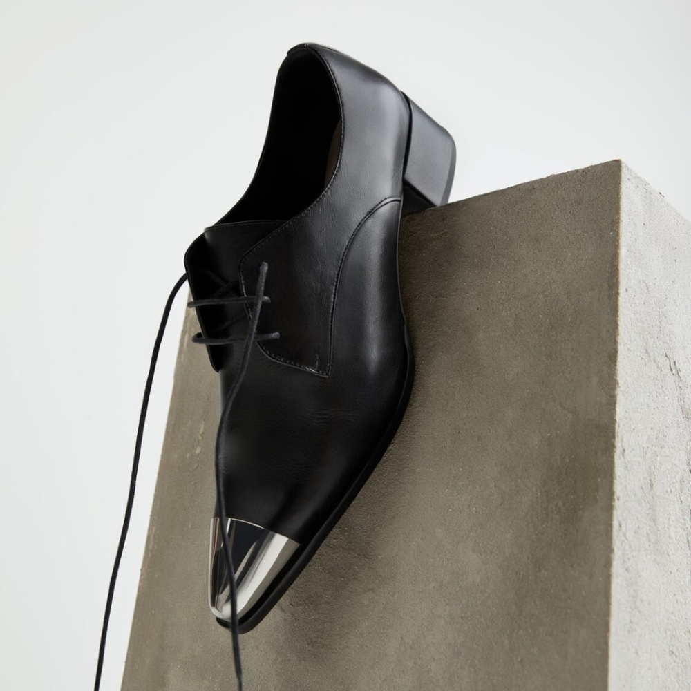 Zara flat metal toe